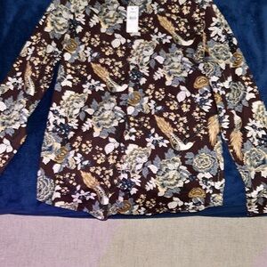 Calvin Klein Floral Casual Button Down Shirt
